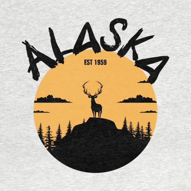 Alaska Moose Northern Exposure by Pastel Potato Shop